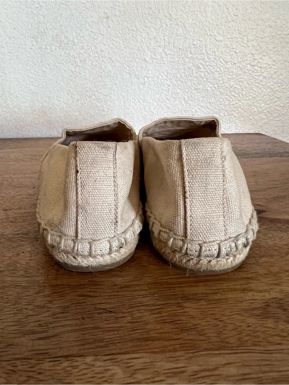 Tory Burch Weston Natural Logo Espadrille Flats Size 6